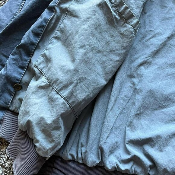 Vintage 80s Blue Banana Republic Bomber Jacket, Retro bomber jacket - Picture 5 of 7